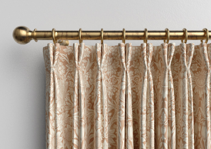 William Morris At Home Sunflower, Madder - Made to Measure Curtains - Image 10